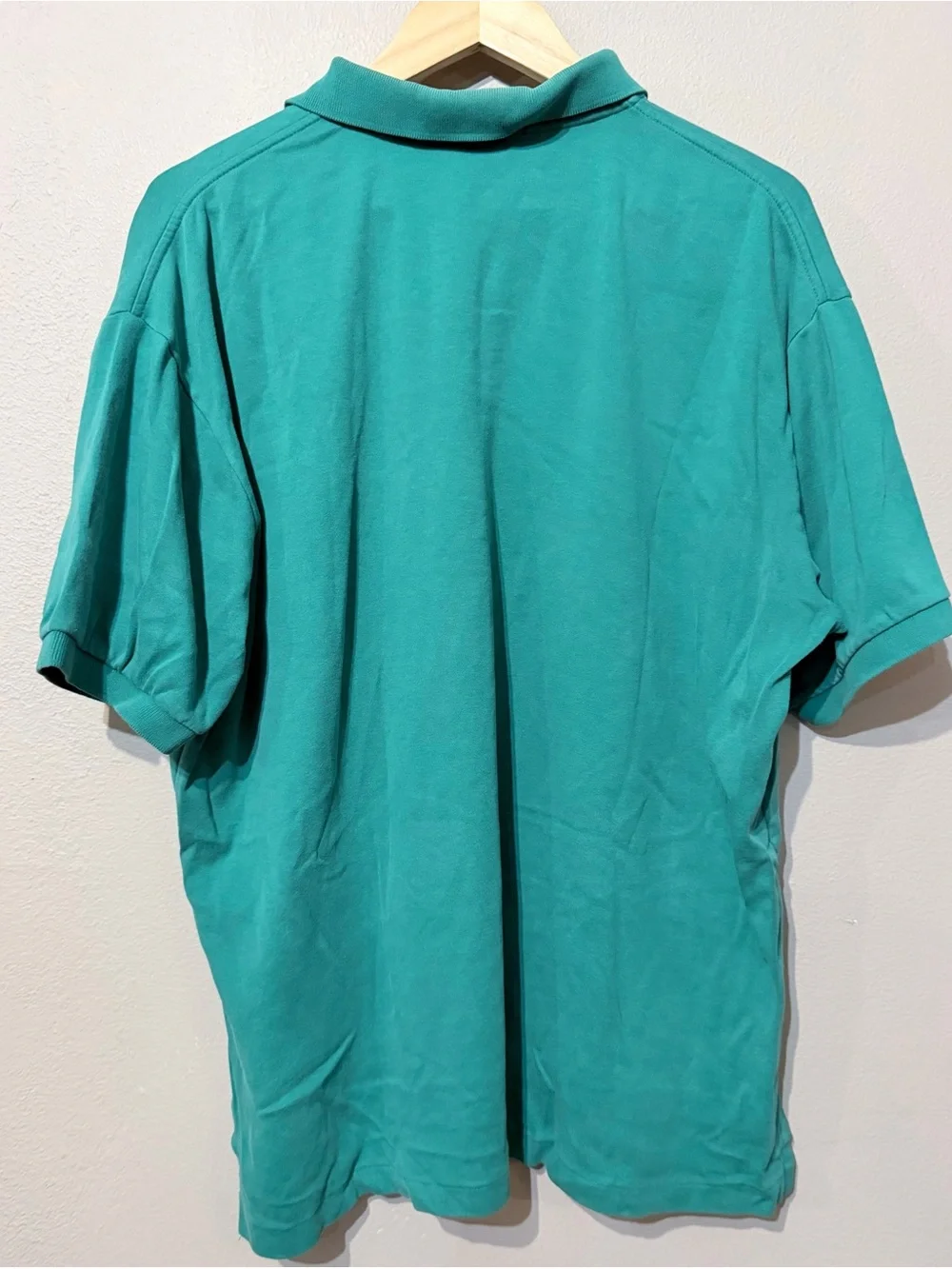 Ralph Lauren Polo Shirt in Teal Green with Purple Pony
